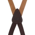 thumbnail image 2 of CTM Coated Leather Clip-End 3/4 Inch Suspenders, 2 of 4