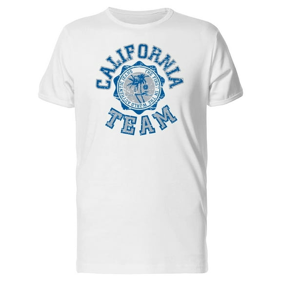Grunge Logo California Team T-Shirt Men -Image by Shutterstock, Male Small
