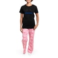 thumbnail image 4 of CafePress - BLUELINE_Pocket_Notext Women's Dark Pajamas - Women's Short Sleeve Print T-Shirt and Pants Dark Cotton Pajama Set, 4 of 7