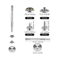 thumbnail image 2 of Ensemble de 120 Pcs de Boutons-Pression, Boutons-Pression en Toile Marine avec 2 Pcs d'Outils de Réglage Boutons-Pression en Acier Inoxydable Boutons-Pression avec Vis, 2 of 7