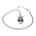 thumbnail image 2 of Owl - Watch & Necklace - Silver, 2 of 2
