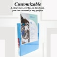 thumbnail image 2 of BAZIC 3 Ring Binder 1" Economy View Binders Cyan, Hold 175 Sheets, 2-Count, 2 of 7
