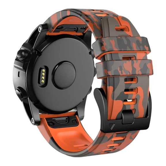 RoseOcean QuickFit 22mm 26mm Sports Camouflage Silicone Strap For Garmin Fenix 6X 7X Pro Band For Fenix 6Pro 5Plus Bracelet Watchband