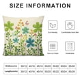 thumbnail image 5 of JEUXUS St Patricks Day Pillow Covers Watercolor Shamrock Lumbar Pillow Cover Decorations Farmhouse Outdoor for Sofa Home Decor, 5 of 5