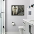 thumbnail image 6 of Christian Angel Cross Wall Art Religious Scripture Pictures Wall Decor Rustic Bible Verse Canvas Painting Prints Home Decor Framed Artwork for Bathroom Bedroom Living Room 12"x16", 6 of 6