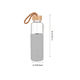 thumbnail image 3 of Xtellar Botella De Vidrio Para Agua Bebidas Tapa De Bambu Silicona Color Gris, 3 of 4