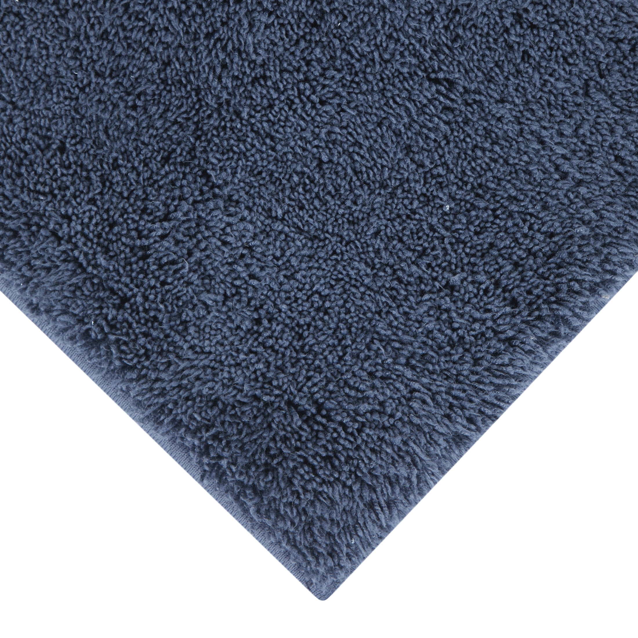 Mainstays Performance Recycled Polyester Bath Rug, Washed Indigo, 24" x 40"