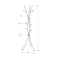 thumbnail image 4 of Monarch Specialties Coat Rack, Hall Tree, Free Standing, 11 Hooks, Entryway, 74"h, Bedroom, Metal, Grey, Contemporary, Modern, 4 of 4