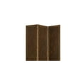 thumbnail image 5 of Metal 3 Panel Screen with Textured Nub Head Accent Borders in Brown, 5 of 5