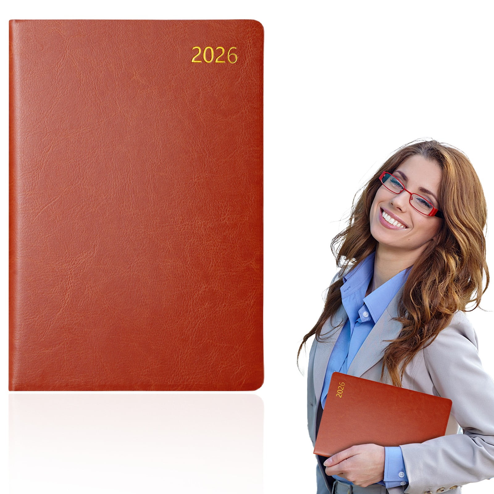 Gnwei 2026 Planner, Weekly and Monthly Calendar Agenda Book, Jan 2026 - Dec 2026, Hardcover Planning Academic Planner for Office School Supplies and Desk Accessories (7.8'' x 10.7'')