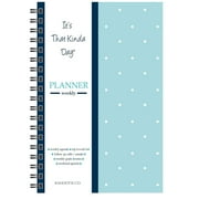 Kahootie Co. Kahootie Co Weekly Planner, 6-inch x 9-inch, Teal Polka Dot (ITKWTPD)