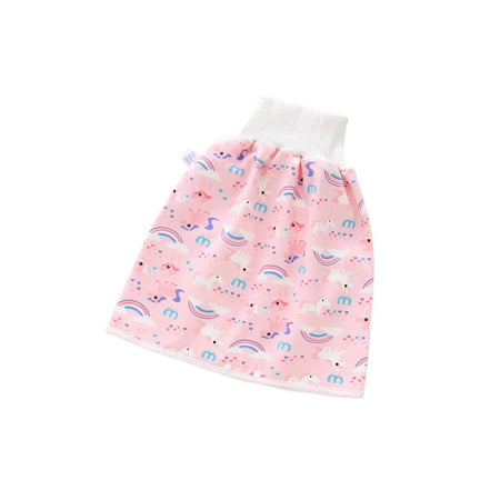 

Douhoow Baby Diaper Skirt Floral Print High Waist Diaper Pants 0-12Years