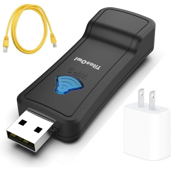 Ethernet to WiFi Bridge Universal Wireless Adapter for PS4, Xbox, Printer, Smart TV, Blu-Ray Player, Game Console, 2.4GHZ
