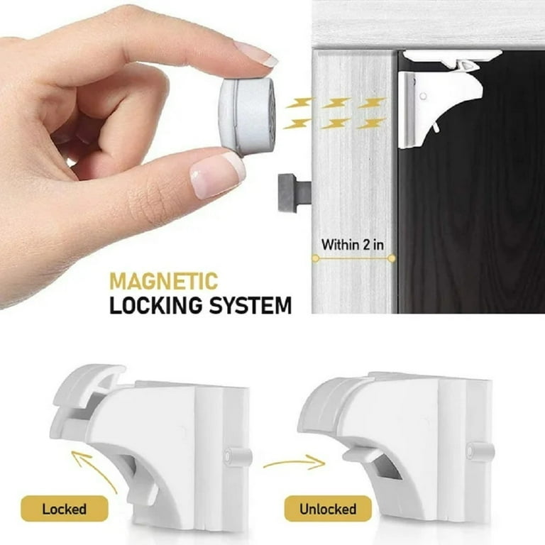 Kitchen cupboard child locks magnetic hotsell