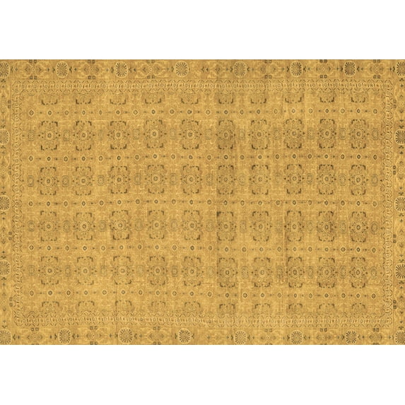 Ahgly Company Indoor Rectangle Abstract Brown Modern Area Rugs, 7' x 9'