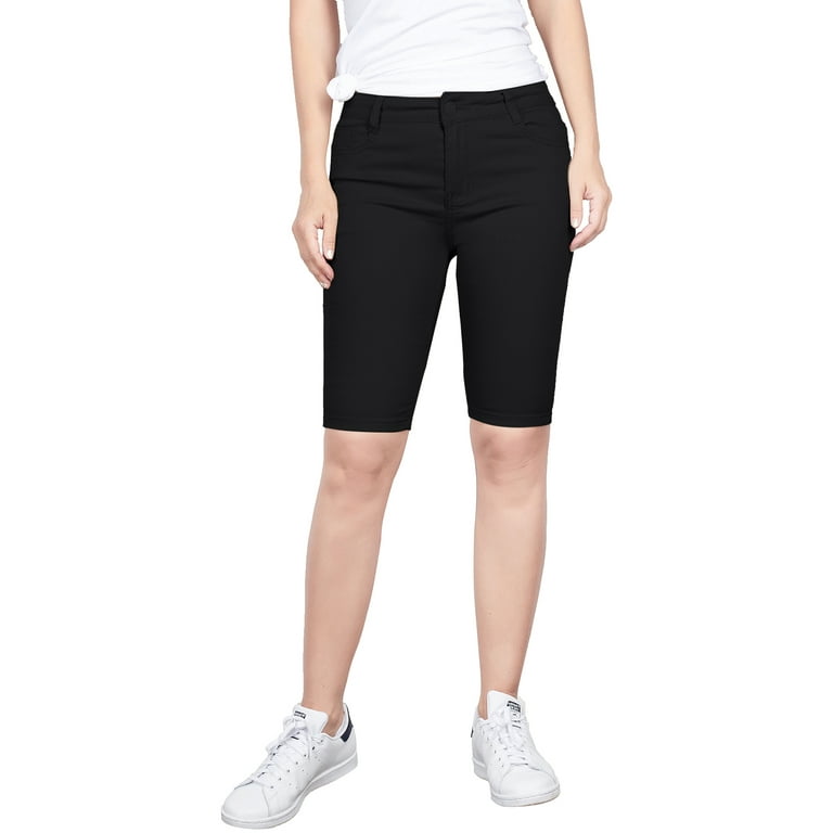 Womens skinny bermuda shorts sale