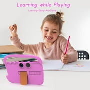 7 inch Kids Tablet Android Toddler Tablet, 7 Tableta for Boys Girls, 4GB RAM 32GB ROM WiFi Dual Camera IPS Safety Eye Protection Screen, Parental Control APP, Latest Model Kid Tablets, Pink