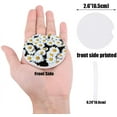 thumbnail image 2 of FMSHPON Small Daisy Spring Flowers Plants Set of 6 Car Coaster for Drinks, Absorbent Ceramic Stone Coasters Cup Mat with Cork Base for Home Kitchen Room Coffee Table Bar Decor, 2 of 5