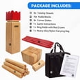 thumbnail image 3 of Juego de jardín Kubb de madera dura de roble GSE, impermeable, 3 of 6