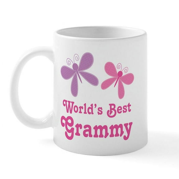 CafePress - Best Grammy Butterfly Mug - 11 oz Ceramic Mug - Novelty Coffee Tea Cup