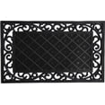 thumbnail image 2 of 18" X 30" Black Rubber Geometric Outdoor Door Mat, 2 of 3