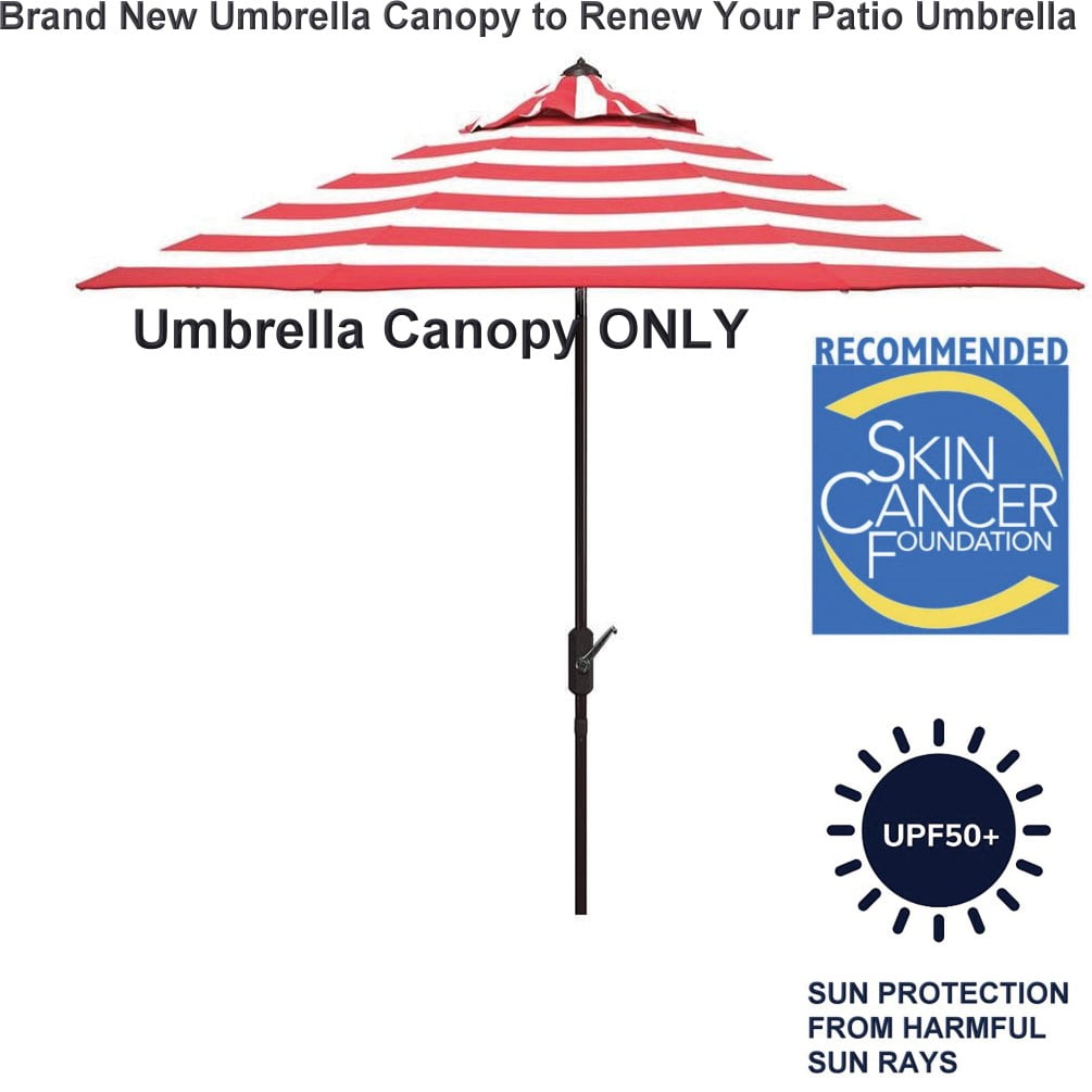 Bayside21 Patio Umbrella Replacement Canopy for 11ft 8 Ribs Sun