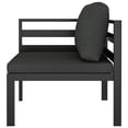 thumbnail image 4 of vidaXL 7 Piece Patio Lounge Set with Cushions Aluminum Anthracite, 4 of 7