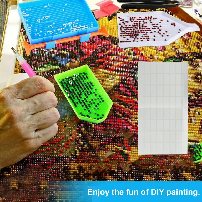 70pcs 5D Diamonds Painting Tools Accessories Kits, EEEkit DIY Diamond Cross Stitch for Adults Kids Painting Art Crafts, Size: 1Set