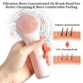 thumbnail image 4 of Cepillo de limpieza facial sónico, dispositivo de cepillo de limpieza facial eléctrico impermeable para limpieza profunda, masaje exfoliante suave, máquina de lavado de piel de silicona reca, 4 of 4