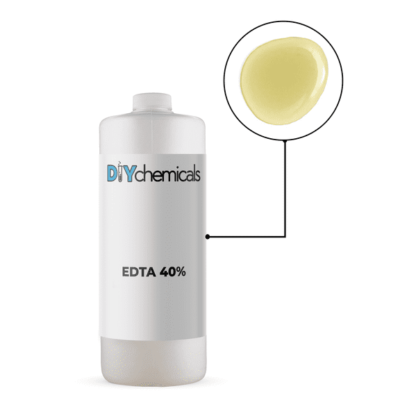 DiyChemicals Ethylenediamine Tetraacetic Acid EDTA 40% - Made in USA (1 Quart)