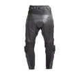 thumbnail image 4 of Mens Motorcycle Race Leather Pants Black with CE Rated Armor and Sliders PT51 (XS), 4 of 4