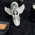 thumbnail image 6 of Kieccall Angel Wings Design Lighter White Gear Torch Pink Flame Novelty Lighter Gift for Collectors, 6 of 8
