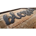 thumbnail image 3 of Parisloft Rustic Wood and Metal Bless Sign, Farmhouse Wall Decor, Brown, 12x12", 3 of 7