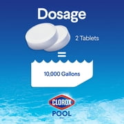 Clorox Pool&Spa XtraBlue 3 Chlorinating Tablets for Swimming Pools, 25lb