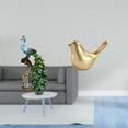 thumbnail image 2 of Elegante Colección De Esculturas De Animales De Pavo Real Y Pájaro Dorado Para La Decoración Moderna De La Oficina En El Hogar, El Dormitorio, La Sala De Estar, La Estantería Del Escritorio, 2 of 8