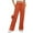 Orange, variant on EDFBUYKRS Female Women Pants Casual Loose Pants for Women Petite Work Women's Casual Solid Color Lace up Straight Leg Sports Slacks Xxxl
