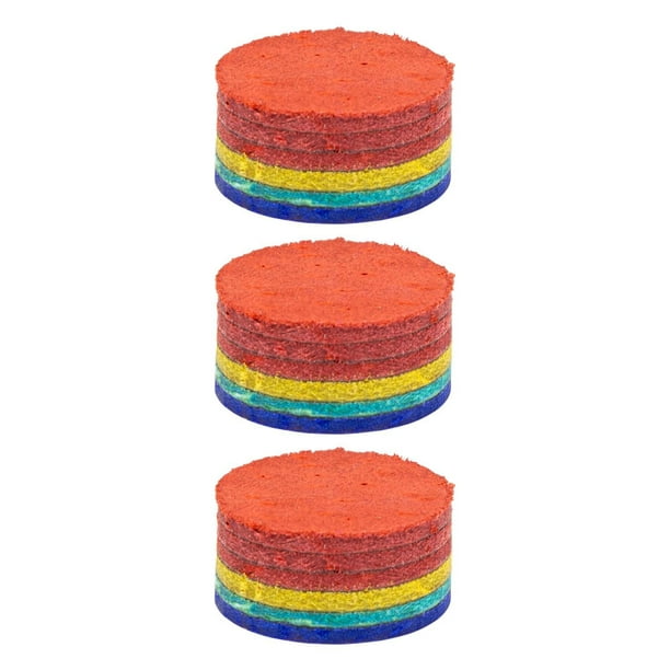 Punta de billar arcoíris, piezas de punta de taco de billar, accesorios portátiles para juegos de billar 135mm 3 uds.
