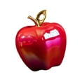 thumbnail image 5 of jicheng Apple Statue Art Crafts Ceramic Apple Figurine for Halloween TV Stand Office Red, 5 of 9