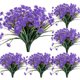 thumbnail image 1 of Muyoka paquetes de flores artificiales, plantas de plástico sintético, vegetación, arbustos de Gypsophila, flores falsas, plantas para colgar macetas, porche, ventana, caja, boda, oficina, jardín, int Muyoka Hogar, 1 of 7