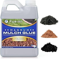 Fusion Magnum Mulch Glue (1 Gallon) - Mulch Glue for Landscaping and Pea Gravel Stabilizer, Fast-Dry, Non-Toxic, Strong Landscape Mulch and Rock Glue by Fusion Chemical