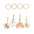 thumbnail image 2 of 4X mordedor de madera actividad infantil juguetes interesantes Baby Shower color 3 Zulema Anillo mordedor, 2 of 8