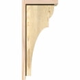 thumbnail image 3 of 6"W x 10"D x 22"H Yorktown Rough Sawn Corbel w/Backplate, Douglas Fir, 3 of 9