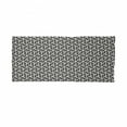 thumbnail image 2 of Lattice Neck Gaiter, Simple Striped Leaf Motifs, Unisex, Charcoal Grey Eggshell, by Ambesonne, 2 of 3