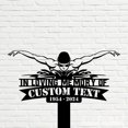 thumbnail image 5 of Handmadetneonsign Swimming Memorial Metal With Stake, Athlete Stake Metal Name Sign Stake, Yard Metal Stake Decor 59129, 5 of 5