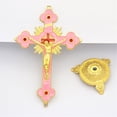 thumbnail image 5 of Apooke Beautiful Metal Crucifix Model Small Statue with Base Perfect for Home Catholic Decor, Fine Craftsmanship Table Decors, 5 of 20