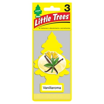 Little Trees Air Fresheners Vanillaroma Fragrance, 3 Pack