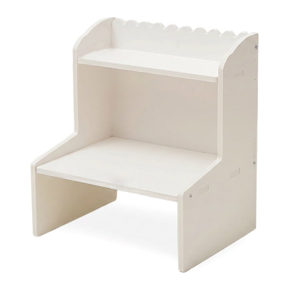 Aemutady Double Layer Desk Shelf Organizer, Display Storage Rack for Books Plants Decor