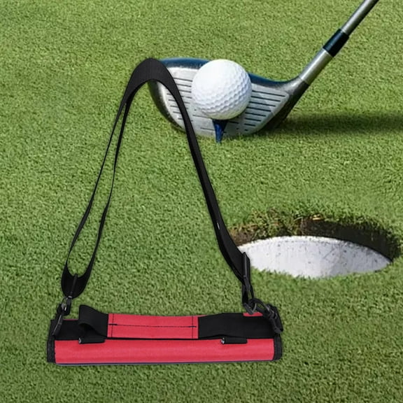 BAOSITY Golf Club Bag Carrier Sleeve Professional Shoulder Bag Portable Golf Bag Golf Putter Bag for Driving Range Ladies Golf Course Red