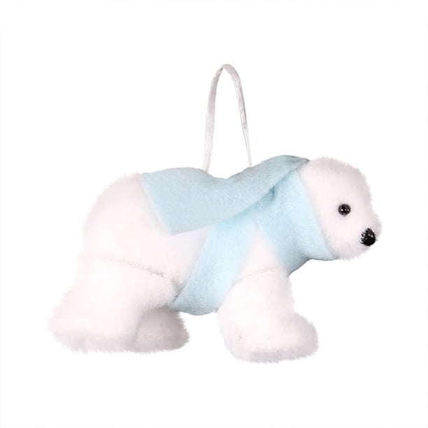 Mini Osito De Peluche Blanco Para Decorar El Árbol De Navidad Decoración Para El Hogar