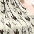 thumbnail image 3 of Beige Chicken Sketch Pattern Blanket,Comfortable Soft Lamb Wool Throw Blanket,All Season,Warm Lightweight Blankets for Sofa Bed Couch Living Room Chair,30"x40", 3 of 4